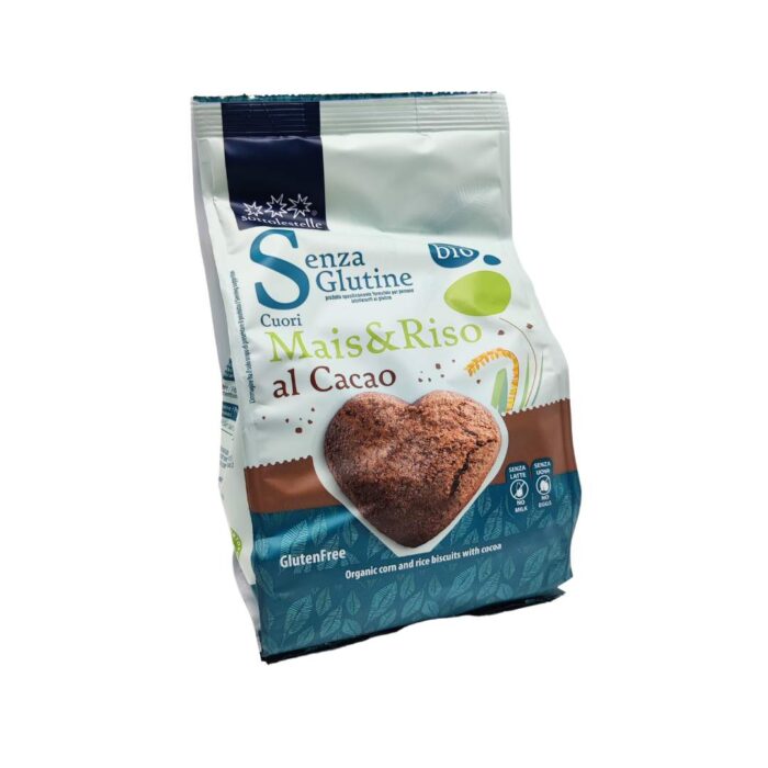 CUORI DI MAIS E RISO CACAO250G